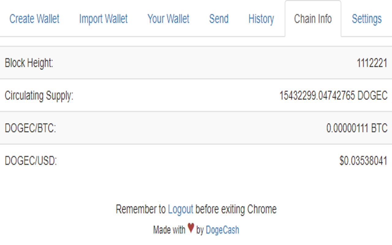 DogeCash Wallet Extension Preview image 3