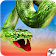 wild anaconda snake attaque 3D icon