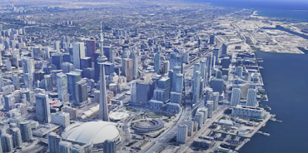 Aerial view of Toronto