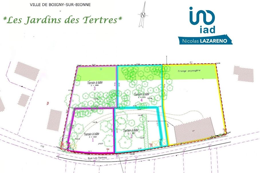 Vente terrain  1007 m² à Boigny-sur-Bionne (45760), 115 000 €