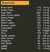 Nagori Dairy And Sweets menu 2