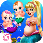 Cover Image of Herunterladen Cute Mermaid Mommy Care-Baby 1.0.4 APK