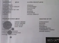 90's  Cafe menu 1