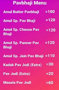 Meena Pav Bhaji Chinese & Juice Bar menu 4