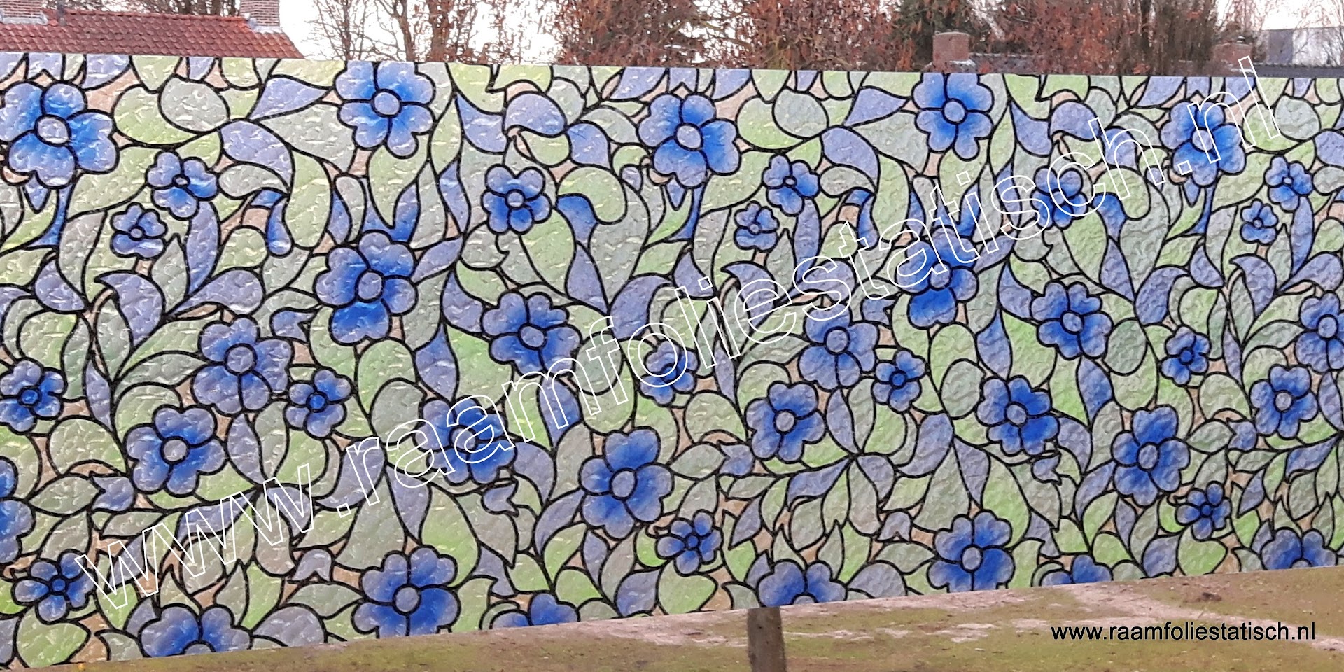 Raamfolie bloemmotief kleuren kopen?