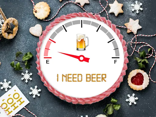 I Need Beer Photo Cake