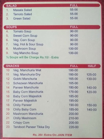 Shree Santosh Family Dhaba menu 