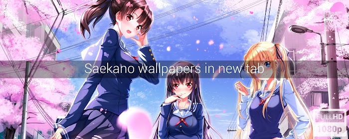 Saekano Wallpapers New Tab marquee promo image