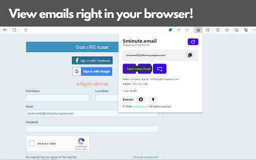 5 Minute Temporary Email