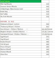 Kerala Kitchen menu 3