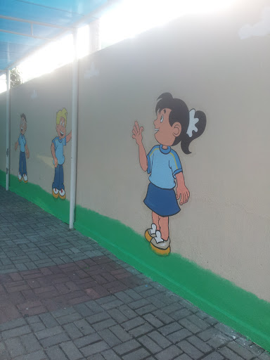 Arte Na Parede Crianças Na Escola