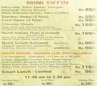 Hotel Bharathi Bhavan menu 7