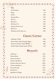 Kritunga Restaurant menu 5