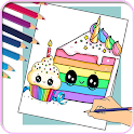 How To Draw Cute Cake