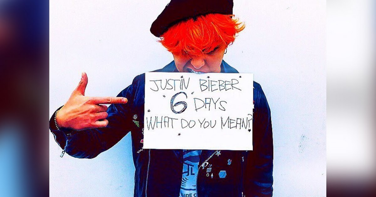 G Dragon Joins Justin Bieber S Social Media Campaign For Upcoming Single What Do You Mean