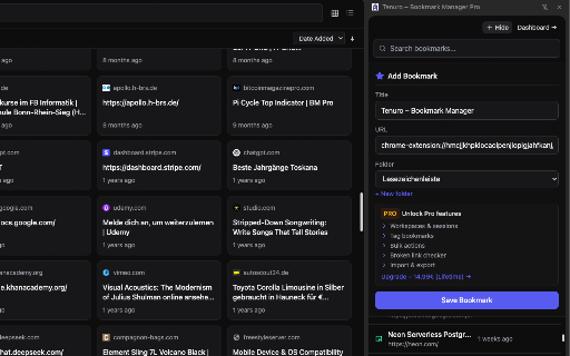 Tenuro – Bookmark Manager screenshot 3