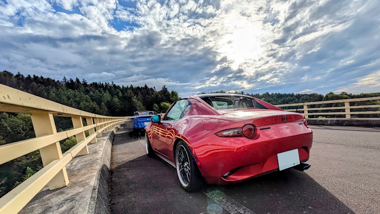 ロードスターのオープンカーのある生活・チョボチナイゲート嶺雲橋・オープンカー友の会・三連休最終日・ドライブに関するカスタム事例の投稿画像3枚目