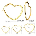 Heart Shaped Mm Gold
