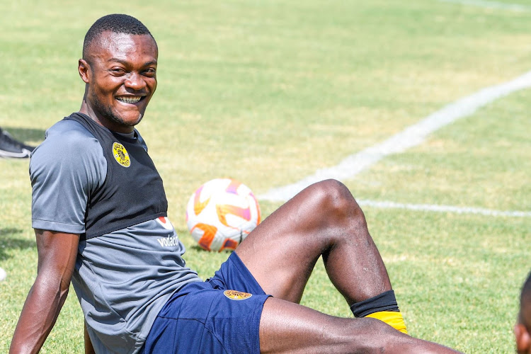 Kaizer Chiefs new striker Christian Saile Basomboli during media day at Kaizer Chiefs Village on January 26, 2023.