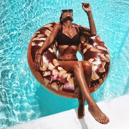 Title 3, Giant inflatable donut swim ring for ultimate w...