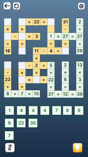 Screenshot Math Crossword - Number Puzzle