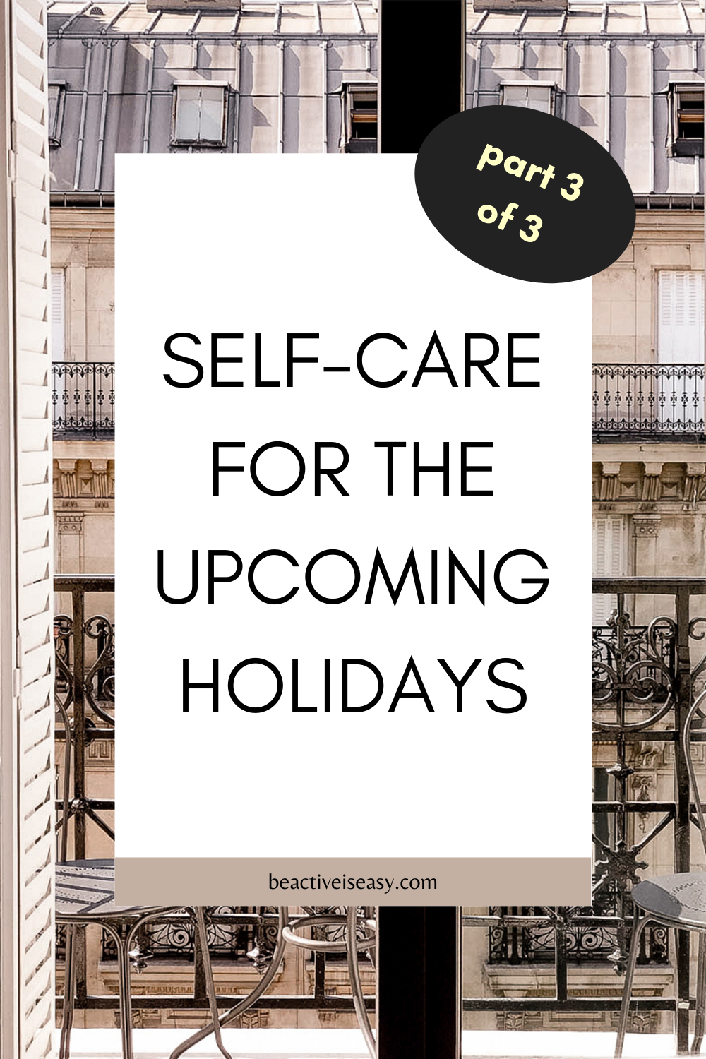 self-care for the upcoming holidays 2020