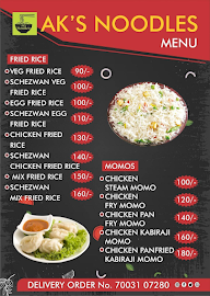 AK's Noodles menu 1