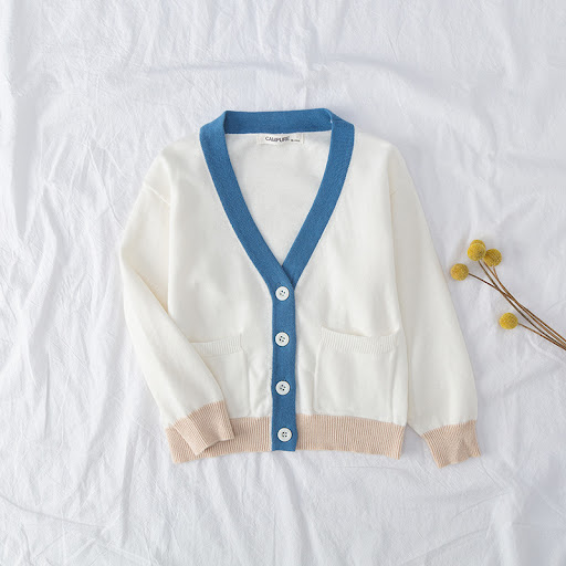Title 2, Childrens knitted cardigan for everyday wear, ...