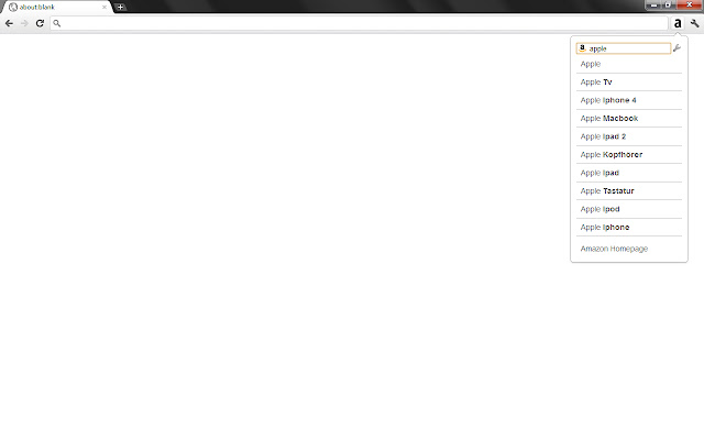 Amazon.de + Suchvorschläge von hoo chrome extension