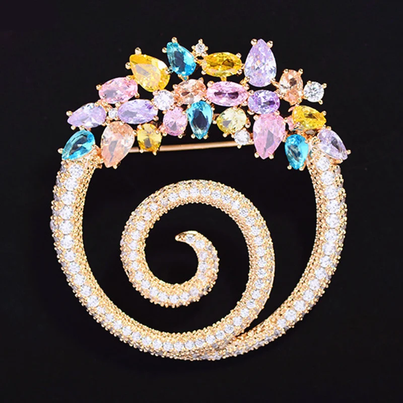 Dames Crystal Sweater Pin Zijden Sjaal Gesp Broche, een elegant accessoire om uw outfits op te waarderen en veelzijdig te gebruiken