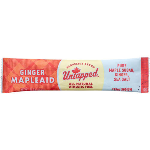 UnTapped Mapleaid Athlete Fuel Drink Mix: Ginger, Box of 16 packets