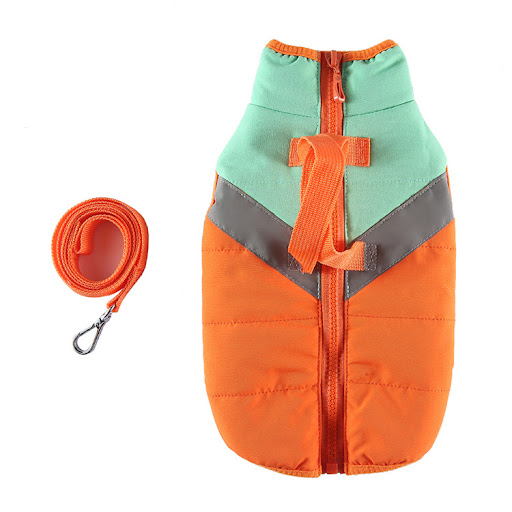 Title 4, Winter Clothing Cotton Coat Dog Clothes Chest A...