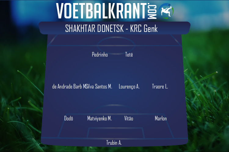 Opstelling Shakhtar Donetsk | Shakhtar Donetsk - KRC Genk (10/08/2021)