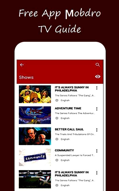 New TV мobdro Free App Guide Screen 1