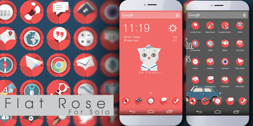 Flat rose Theme