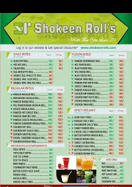 Shokeen Rolls menu 3