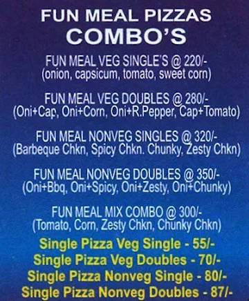 Da Pizza Makers menu 