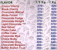 Cake Bazaar menu 2