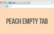 Empty New Tab Page - Peach small promo image