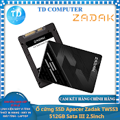 Ổ Cứng Ssd Apacer Zadak Twss3 512Gb Sata Iii 2.5Inch - Hàng Chính Hãng Network Hub Phân Phối