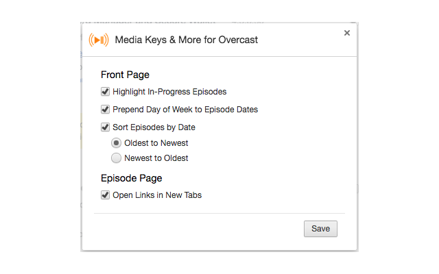 Media Keys & More for Overcast Preview image 1