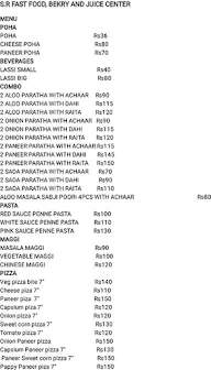 S.R Fast Food Bekry And Juice Center menu 2