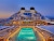 The pool deck on Seabourn Encore and sister ship Seabourn Ovation.