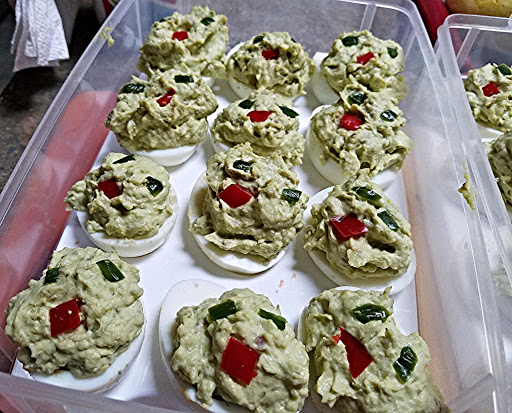 Green Eyed Lady Deviled Eggs