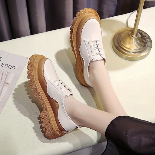 Title 4, Ladies Casual Lace-up Color Matching Platform S...