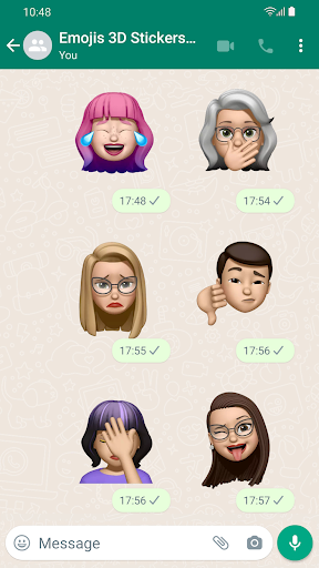 Screenshot Emojis 3D Stickers WASticker