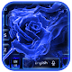 Download Blue Flaming Fire Rose keyboard Theme For PC Windows and Mac 10001001