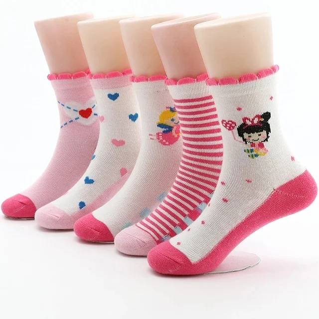 Title 3, 5 Pairs Lot Spring Socks Cotton Soc. Soft and c...