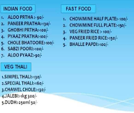 Bhanu Food Bhanu menu 1