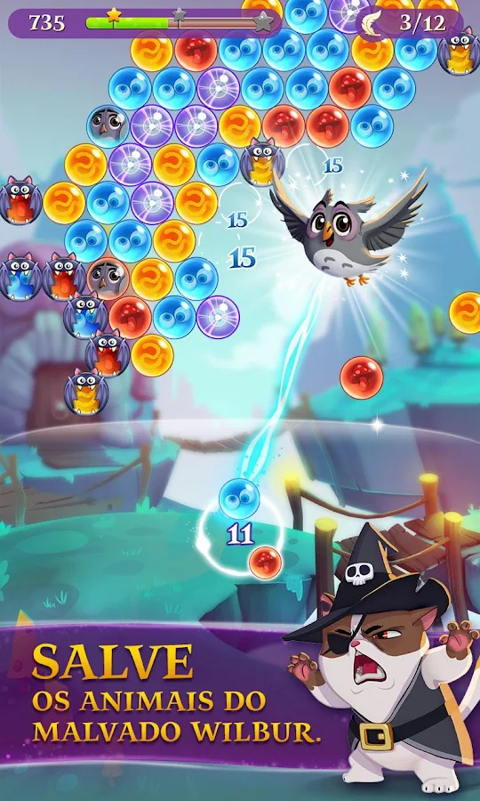  Bubble Witch 3 Saga: captura de tela 